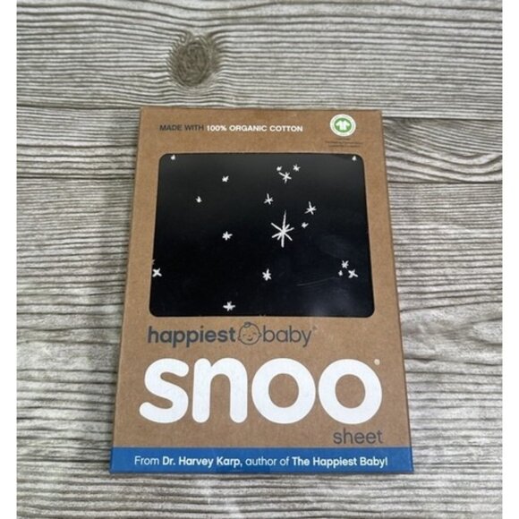 Happiest Baby SNOO Smart Sleeper Fitter Sheet 100% Organic Cotton Black Galaxy - Picture 1 of 2